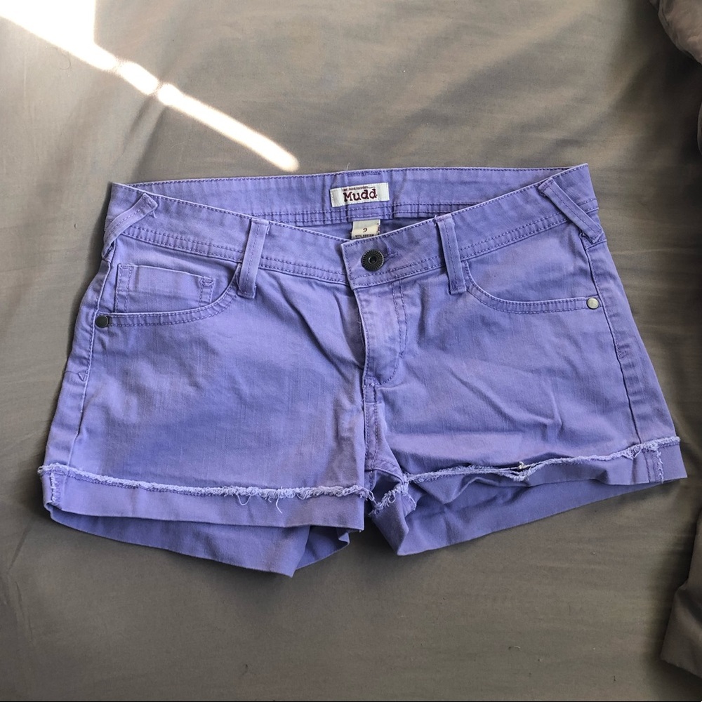 Woman’s Purple Jean Shorts